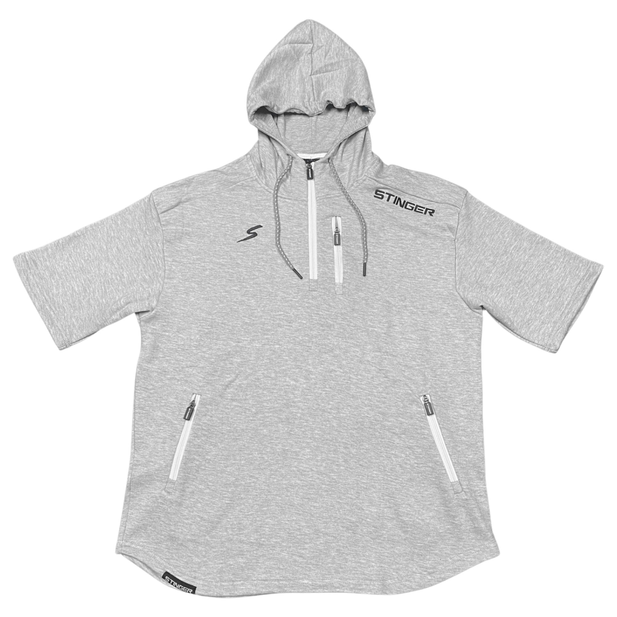 Half Sleeve Hoodie - Heather Gray