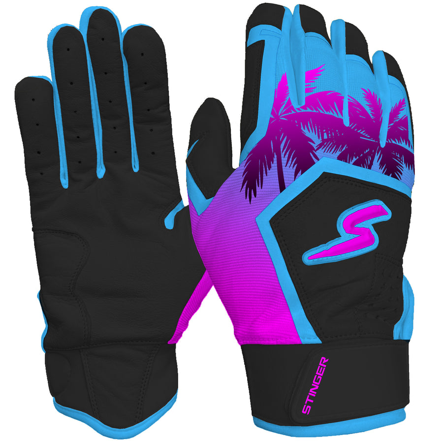 Sting Squad Batting Gloves - Miami Nights