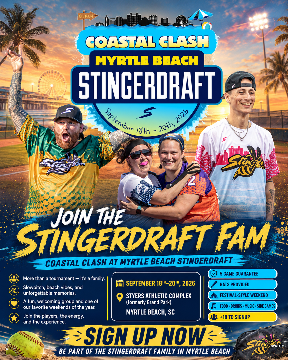 Coastal Clash at Myrtle Beach Stingerdraft Entry Fee (9/18-9/20)