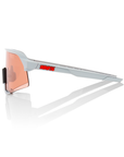 100% S3 Sunglasses - Soft Tact Stone Grey / HiPER Coral Lens
