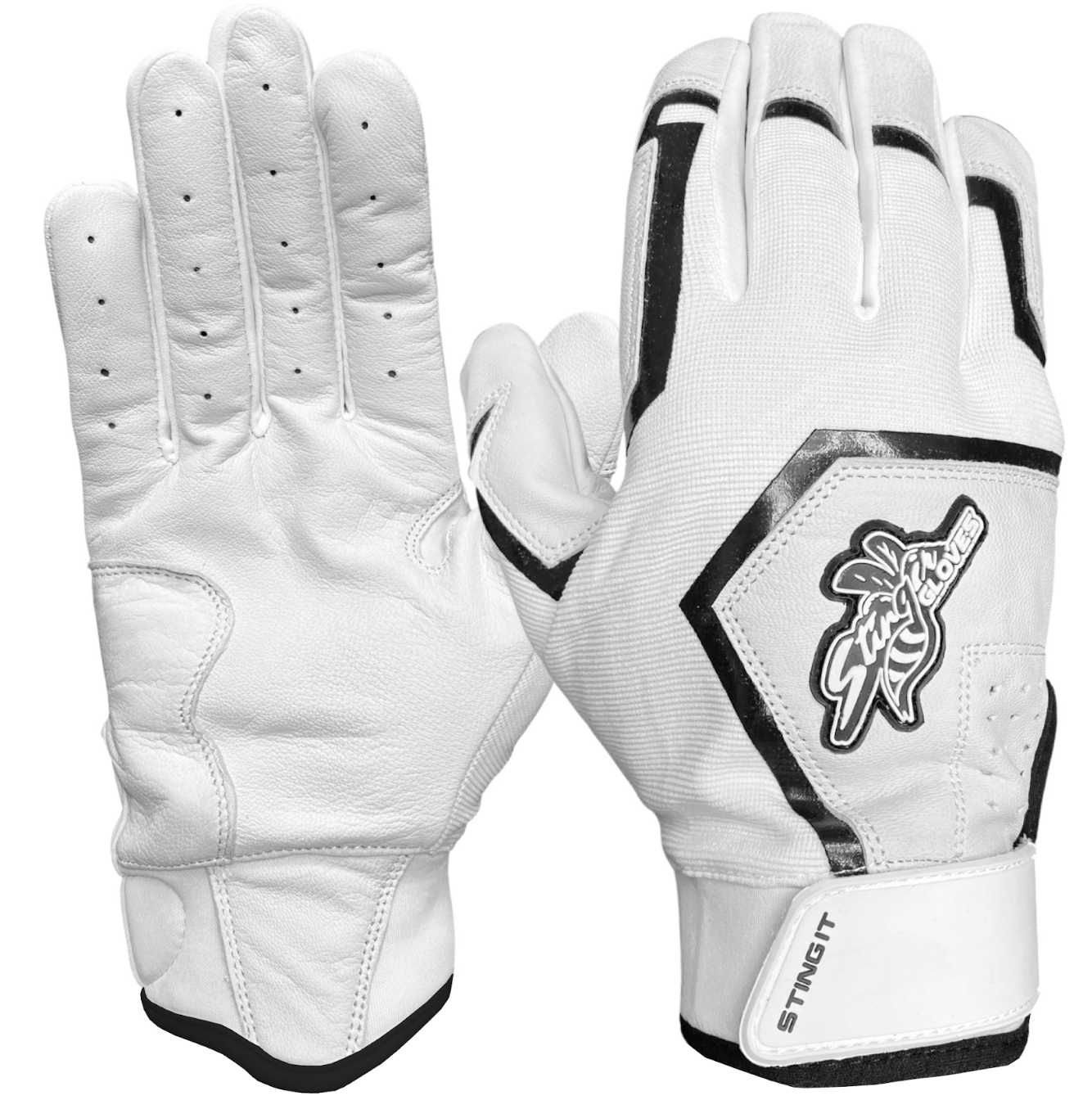 Sting Squad Batting Gloves - Black (Bee Logo)