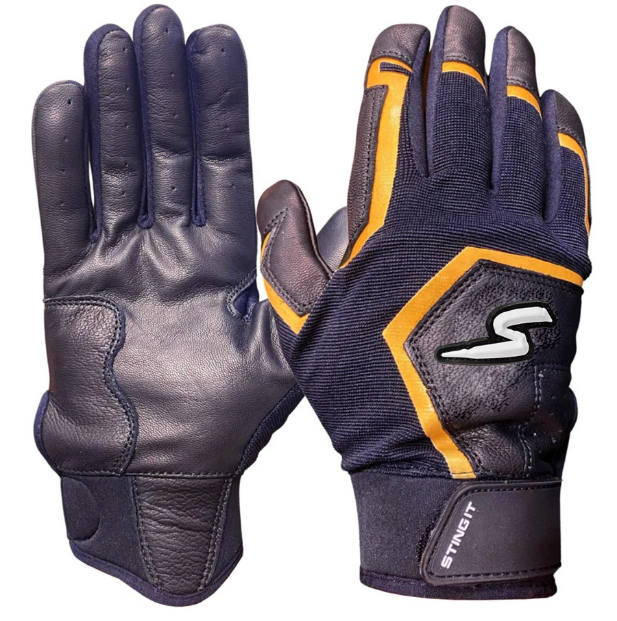 Sting Squad Batting Gloves - Black & Gold