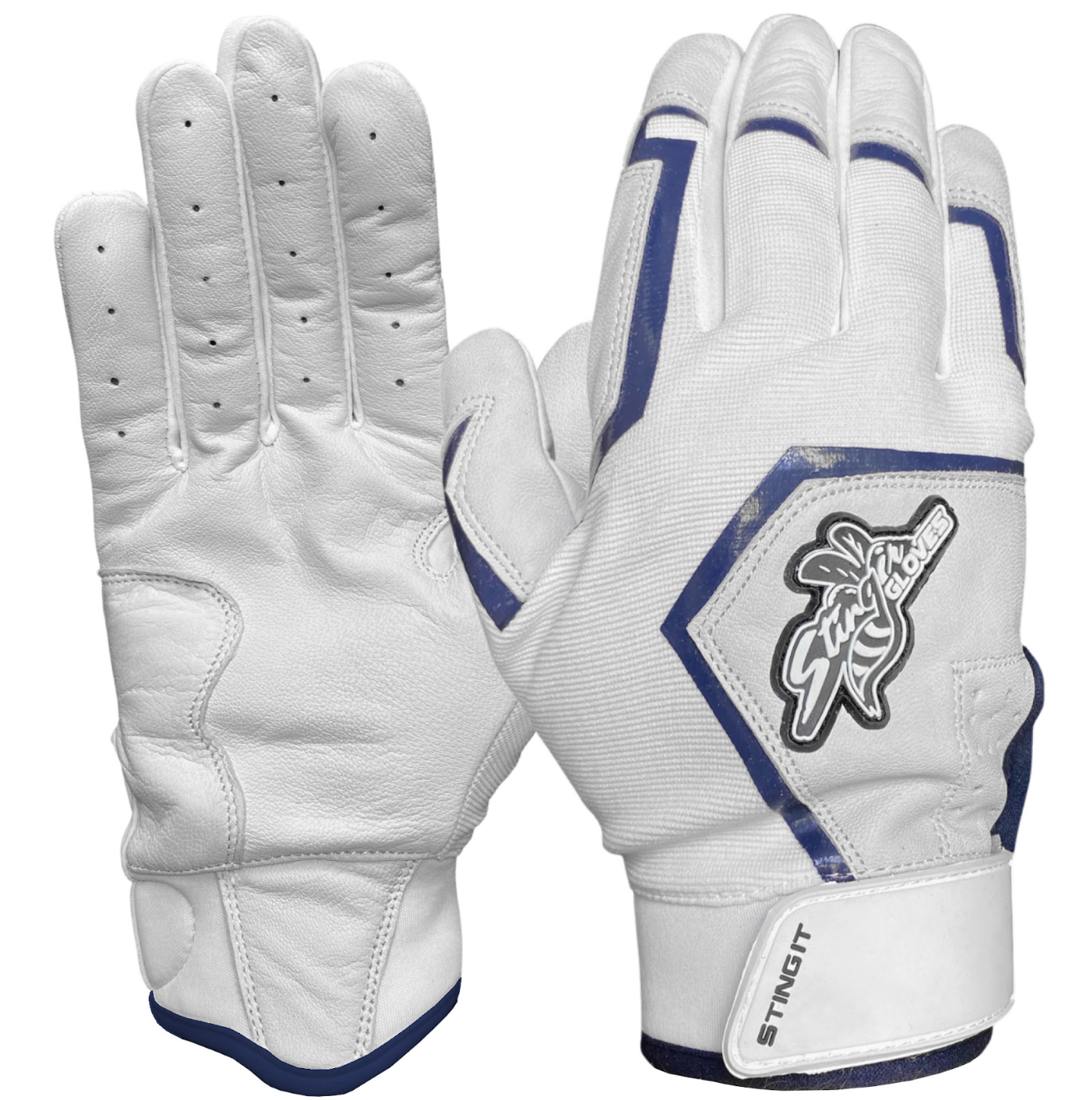 Sting Squad Batting Gloves - Navy Blue (Bee Logo)