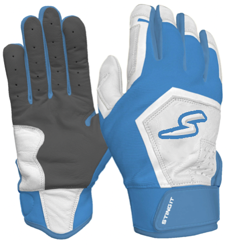 Sting Squad Batting Gloves - Columbia/White & Graphite