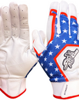 Sting Squad Batting Gloves - 'Merica USA (Bee Logo)