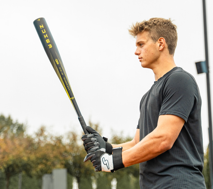 Softball bat top and glove