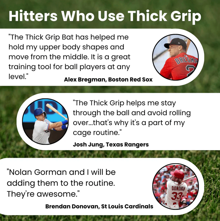 The Thick Grip Wood Bat - Softball Edition by Stinger