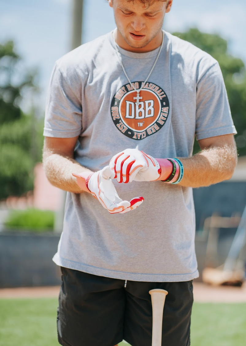 Winder Series Batting Gloves - Pink & White