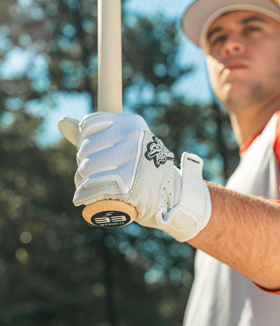Sting Squad Batting Gloves - White Out