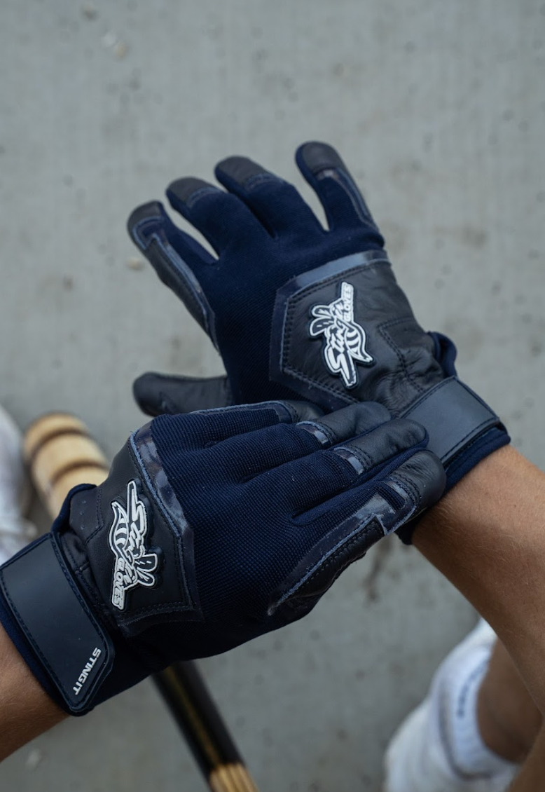 Color Crush Batting Gloves - Navy