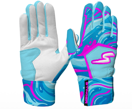 Winder Series Batting Gloves - Splash Series-Stay Smooth-Riptide