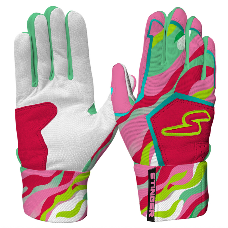 Winder Series Batting Gloves - Splash Series-Stay Smooth-Paradise Punch