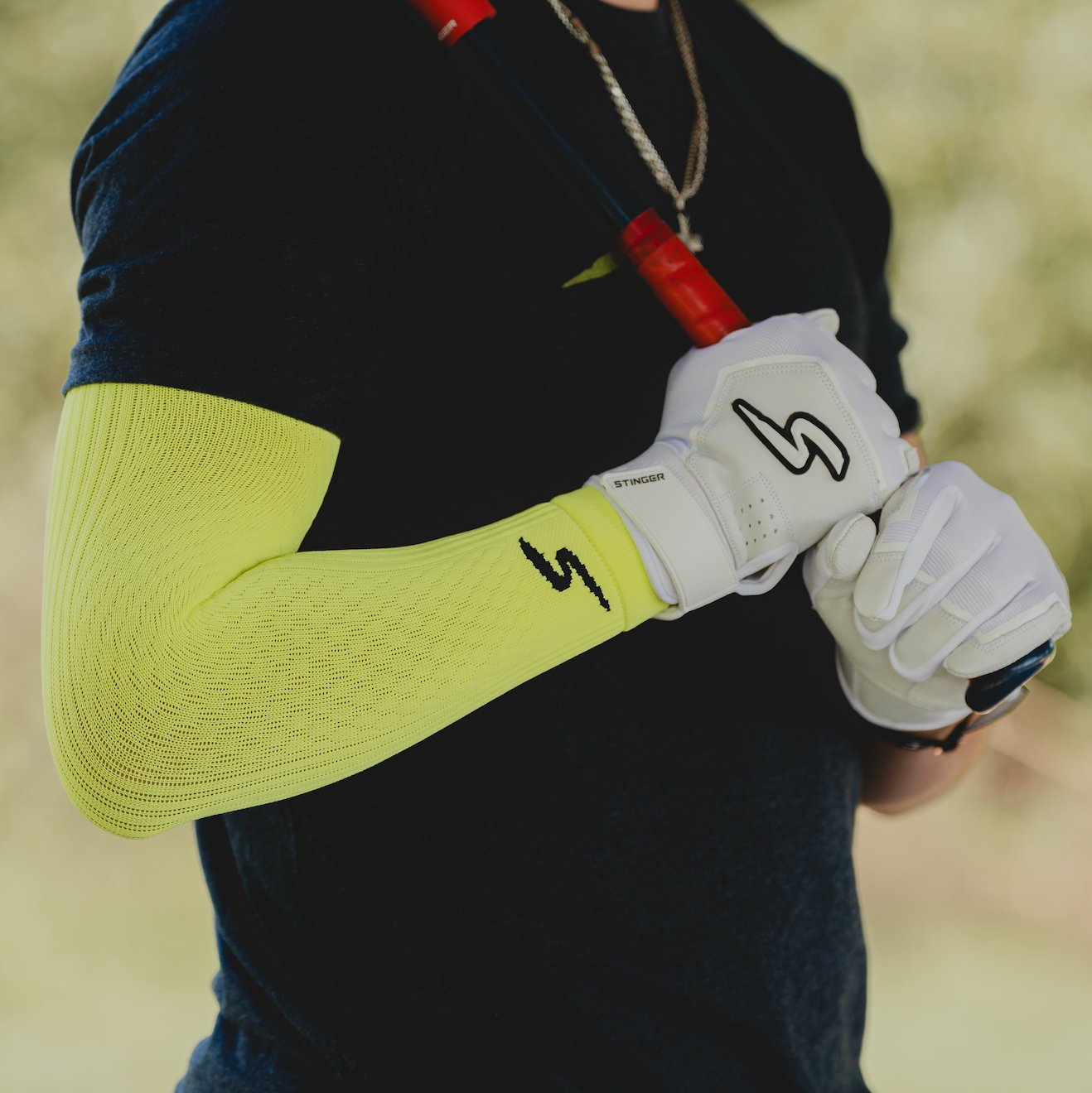 Stinger Premium Arm Sleeve - Safety Green