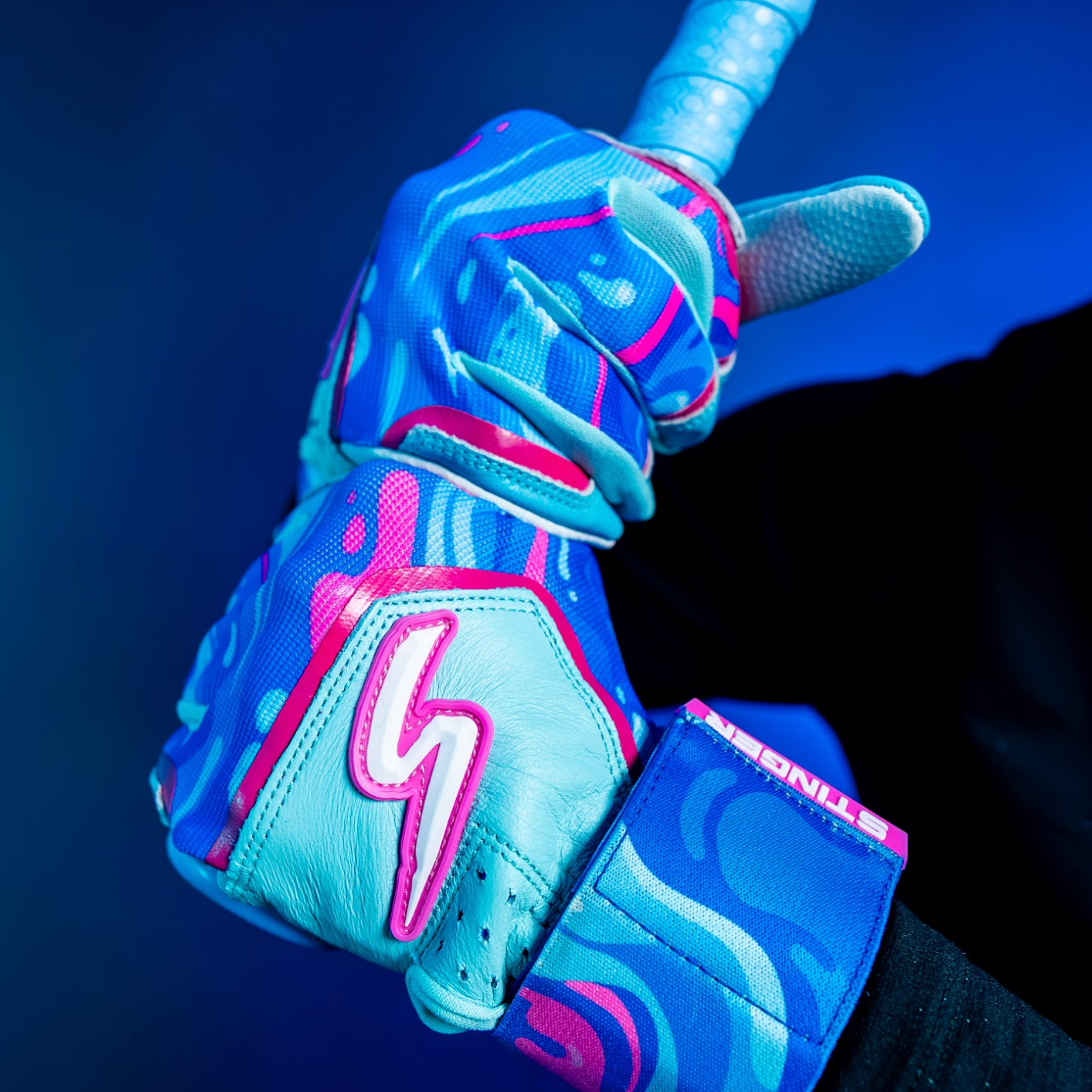 Winder Series Batting Gloves - Splash Series-Stay Smooth-Riptide