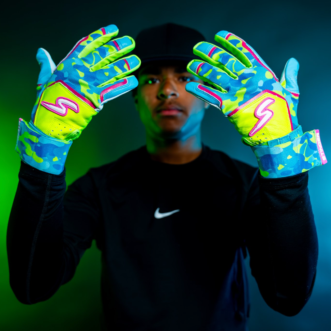 Winder Series Batting Gloves - Stealth Series - Hunt Your Pitch- Glow Ops