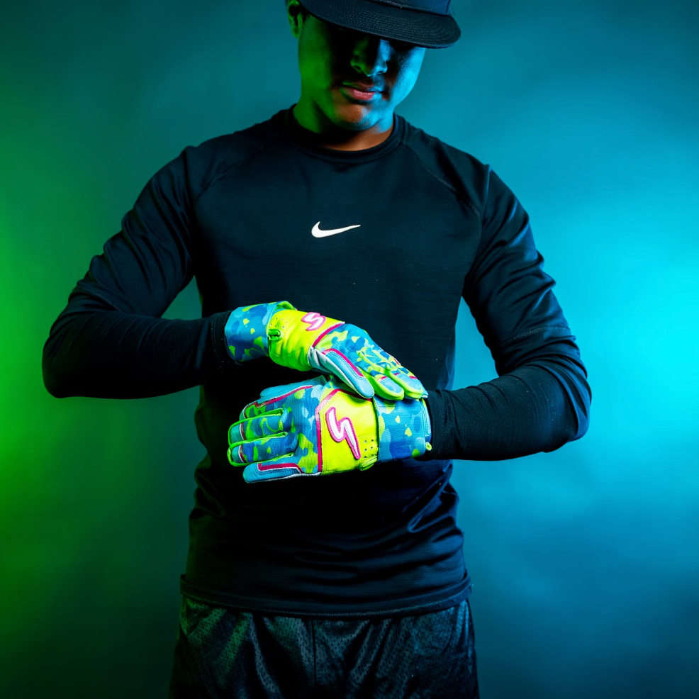 Winder Series Batting Gloves - Stealth Series - Hunt Your Pitch- Glow Ops