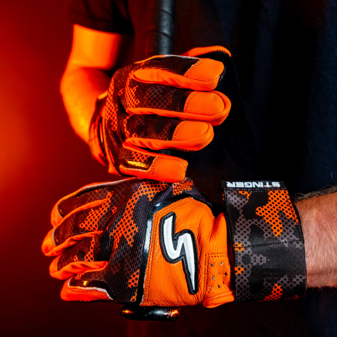 Winder Series Batting Gloves - Stealth Series - Hunt Your Pitch- Firestorm