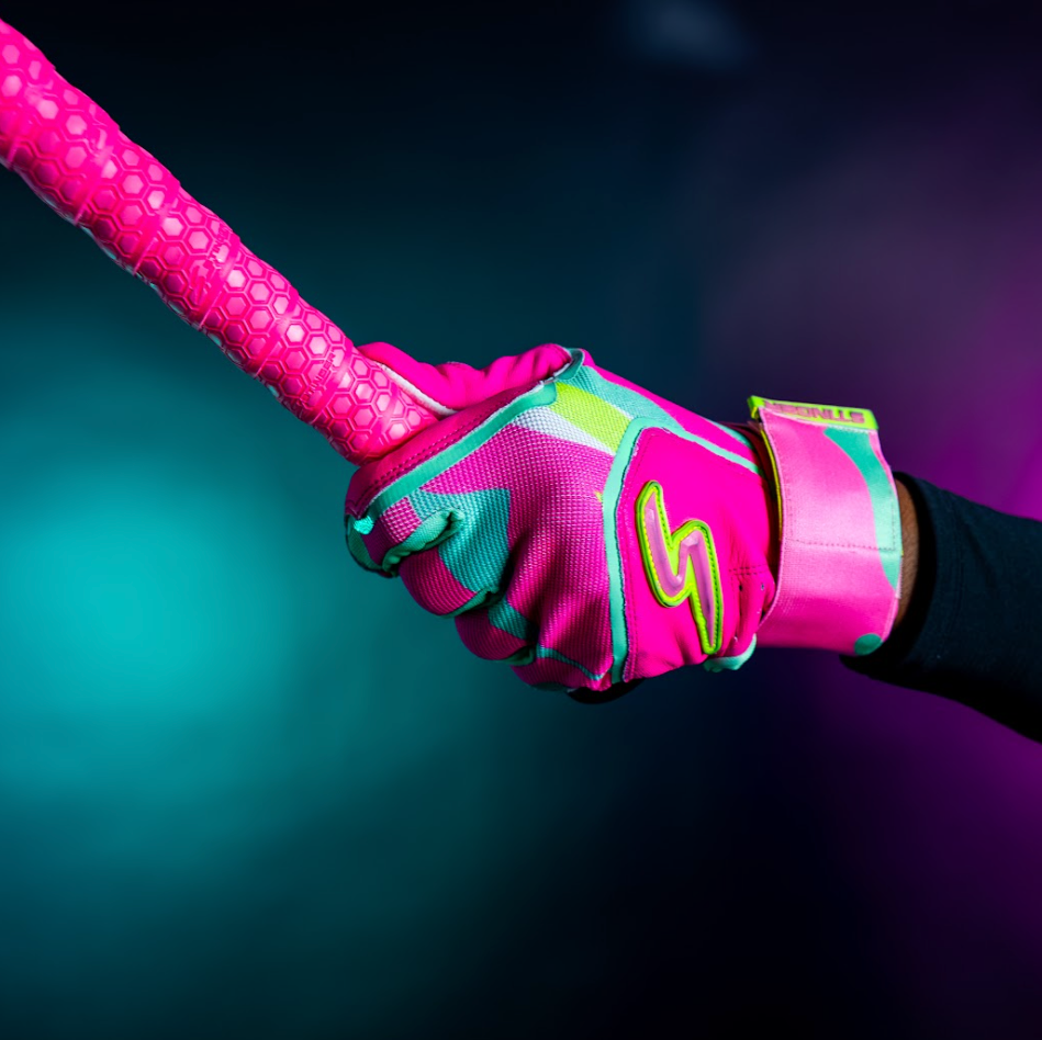 Winder Series Batting Gloves - Splash Series-Stay Smooth-Paradise Punch