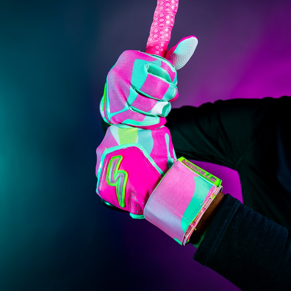 Winder Series Batting Gloves - Splash Series-Stay Smooth-Paradise Punch