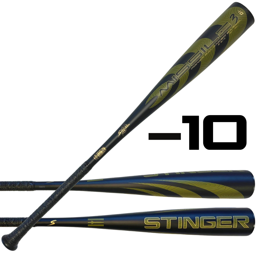 Missile 3 Aluminum USSSA Certified -10 Baseball Bat