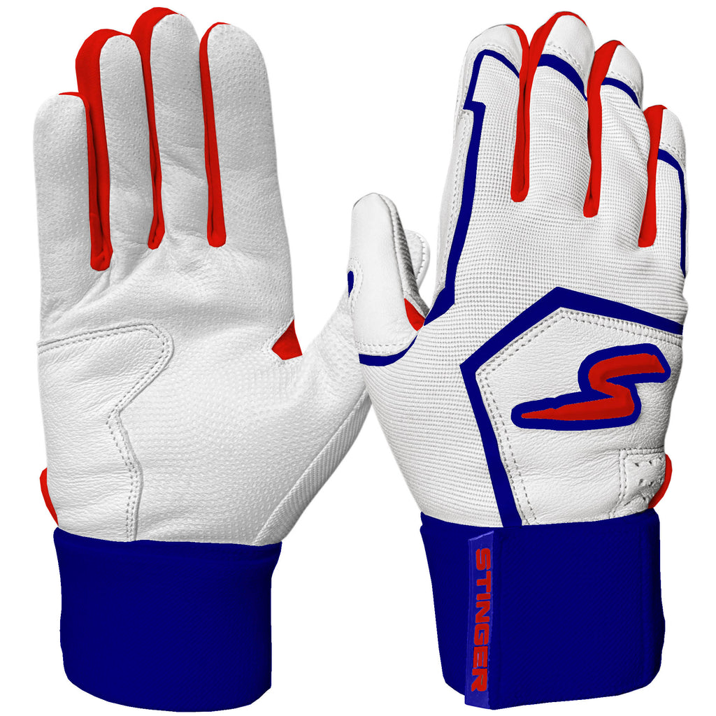 Winder Series Batting Gloves - Red, White & True