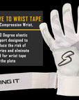 Winder Series Batting Gloves - Graphite/Black & White
