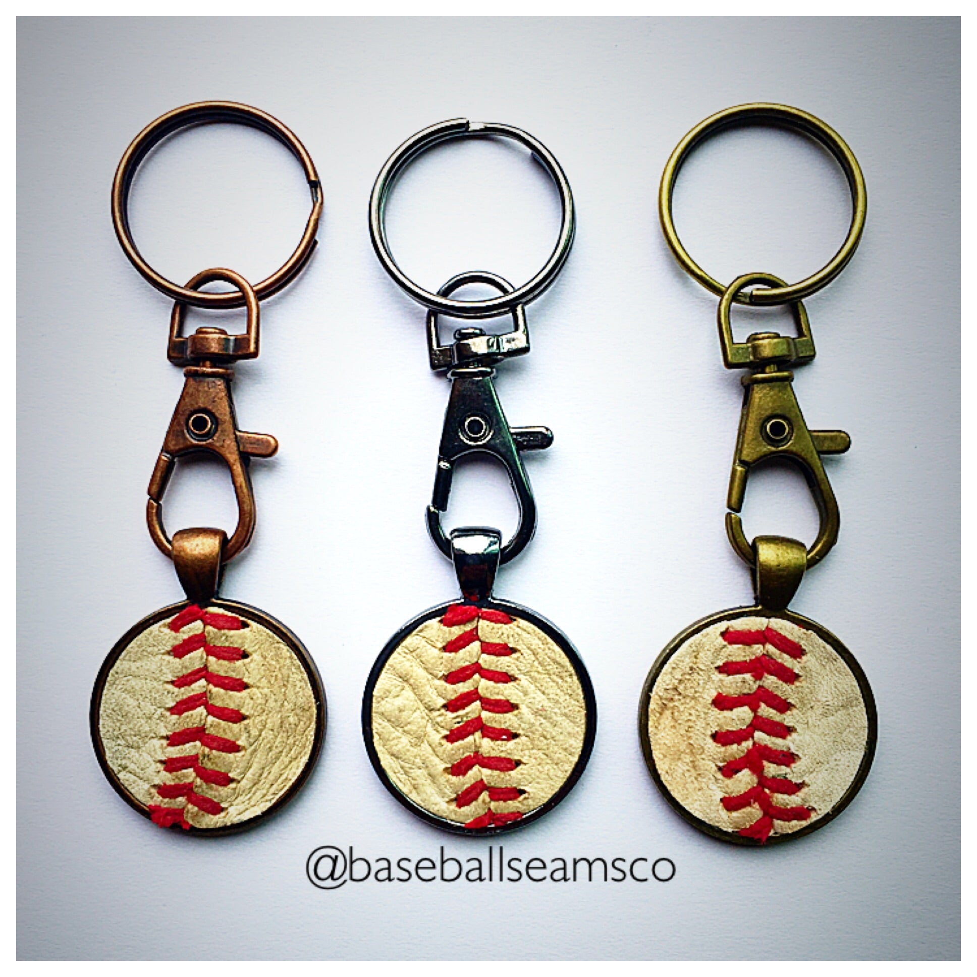 Baseball Seam Keychain