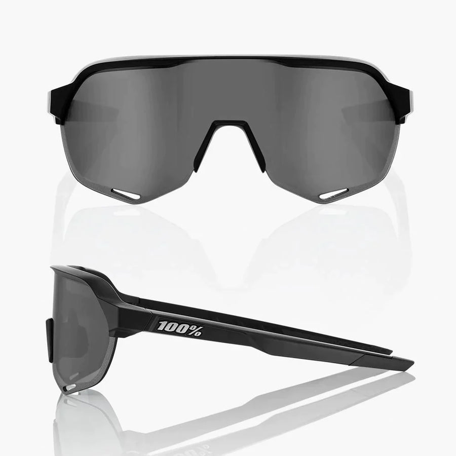 100% S2 Sunglasses - Soft Tact Black / Smoke Lens