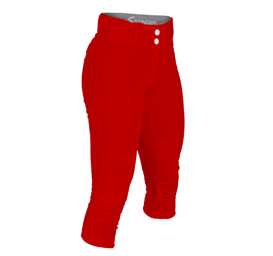 Pantalon TheGluv Gluv Athletique Femme/fille – Fastpitch Softball, Rouge, Taille M, Neuf