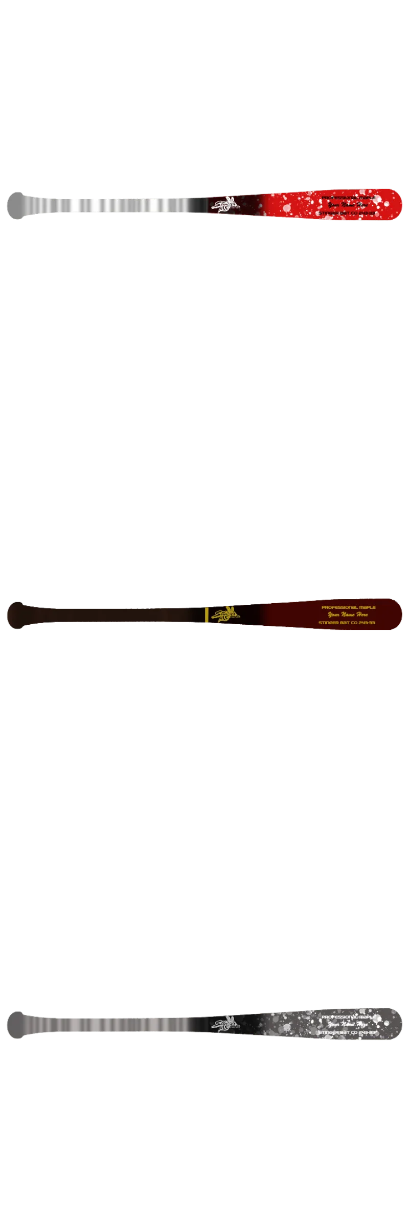 Custom Stinger Prime Series - Pro Grade Wood Bat (3 Pack) - Customer's Product with price 408.99 ID AG8ctZuU3I-x-l1rqK0uB0M_