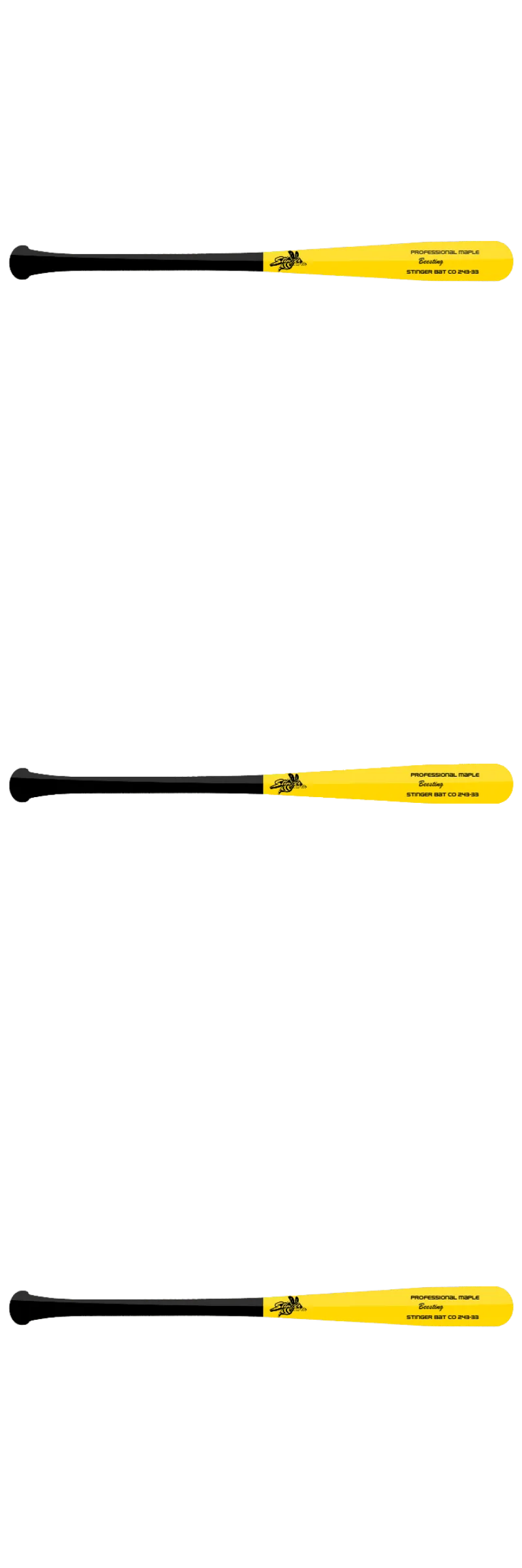 Custom Stinger Prime Series - Pro Grade Wood Bat (3 Pack) - Customer's Product with price 358.99 ID lUSSBrKPRRhy7pZSvH2ifUIq