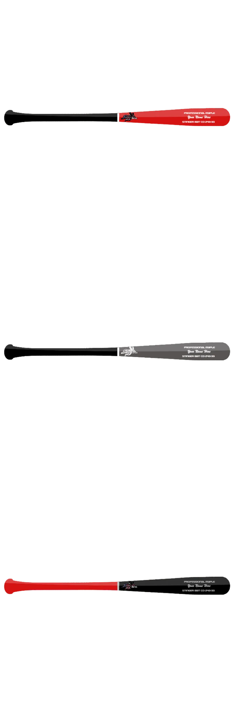 Custom Stinger Prime Series - Pro Grade Wood Bat (3 Pack) - Customer's Product with price 358.99 ID WOek238QJNEloBa0KWq8AXXL