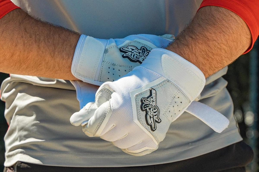 Sting Squad Batting Gloves - White Out