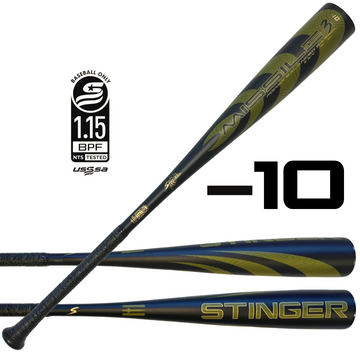 Missile 3 Aluminum USSSA Certified -10 Baseball Bat