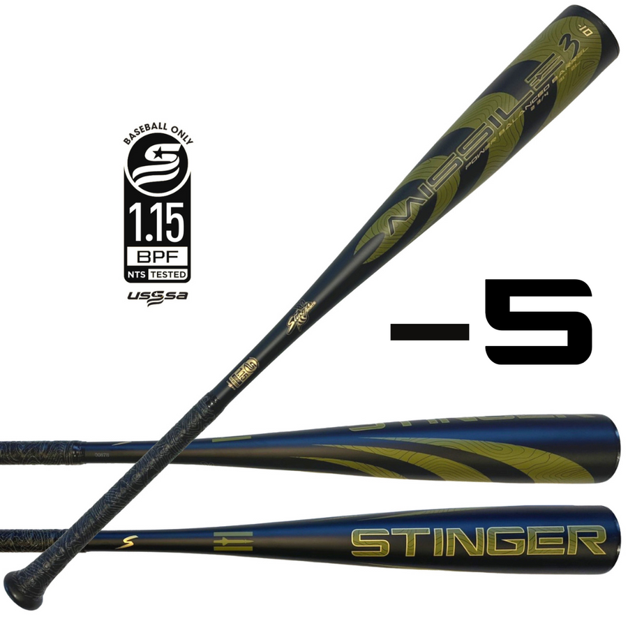 Missile 3 Aluminum USSSA Certified -5 Baseball Bat