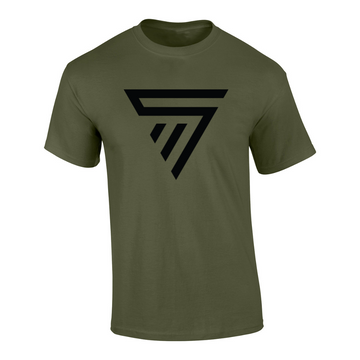 Stingman Logo Military Green Tee Shirt