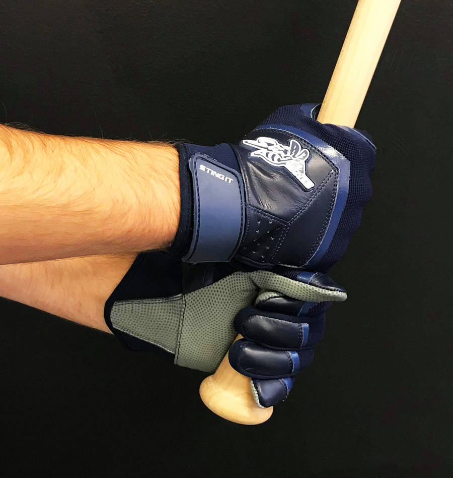 Color Crush Batting Gloves - Navy