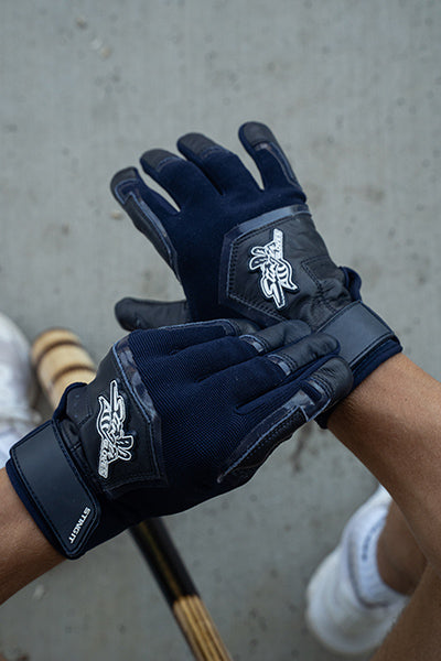 Color Crush Batting Gloves - Navy