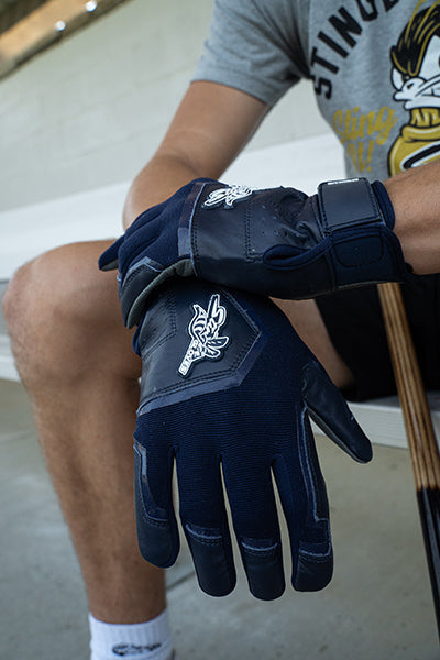 Color Crush Batting Gloves - Navy