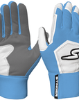 Stinger Winder Series Columbia Blue/White & Graphite Batting Gloves