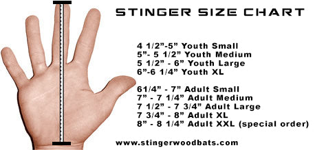 Stinger - Sting Squad Navy Blue Batting Gloves