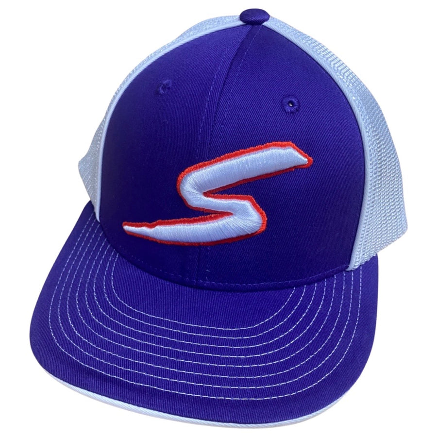 Stinger Purple & Orange Fitted Meshback Hat