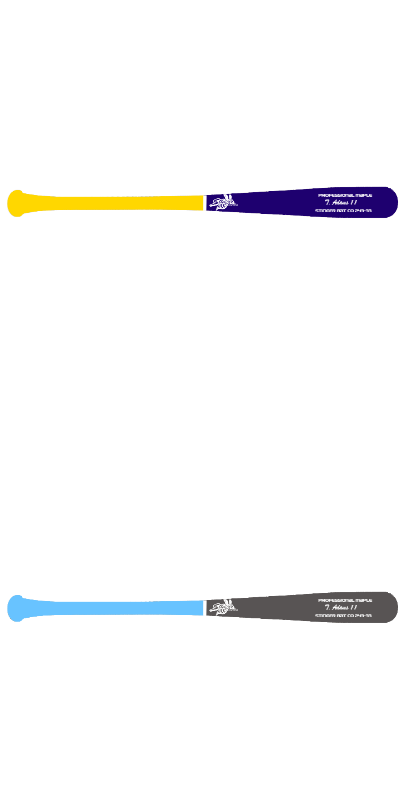 Custom Stinger Prime Series - Pro Grade Wood Bat (2 Pack) - Customer's Product with price 259.99 ID 9iLTaLThdeRQ4oAZiu3riYiK